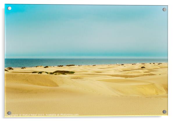 Dunes of Maspalomas, Gran Canaria, Canary Islands, Spain Acrylic by Mehul Patel