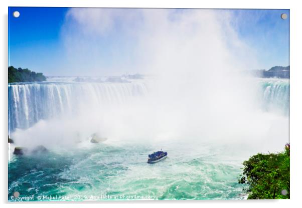 Horseshoe Falls, Niagara, Ontario, Canada Acrylic by Mehul Patel