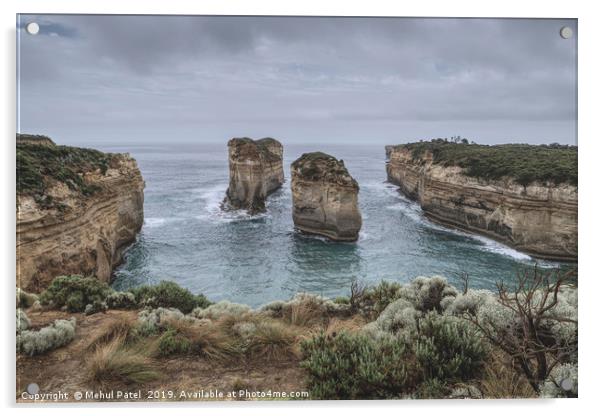 Rock formations at Tom and Eva lookout,  Australia Acrylic by Mehul Patel