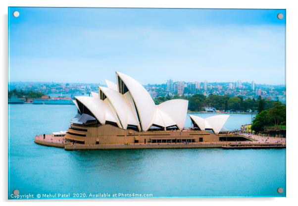 Sydney Opera House, Sydney Harbour, New South Wale Acrylic by Mehul Patel