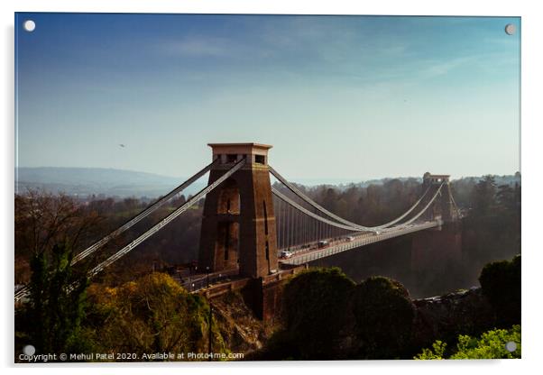 Clifton Suspension Bridge Acrylic by Mehul Patel