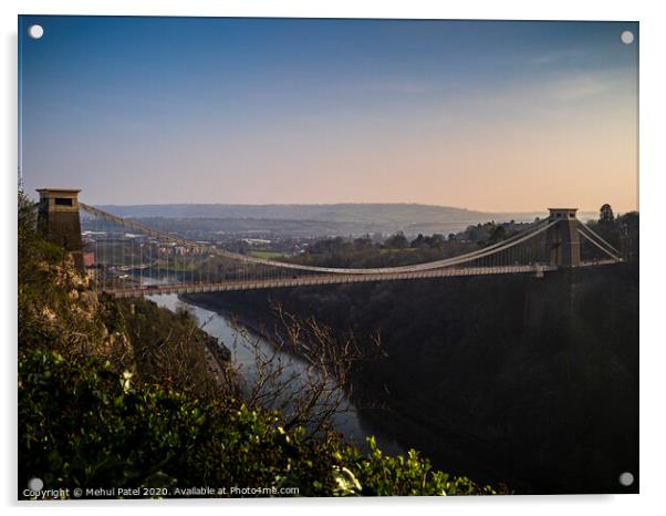 Clifton suspension bridge Acrylic by Mehul Patel