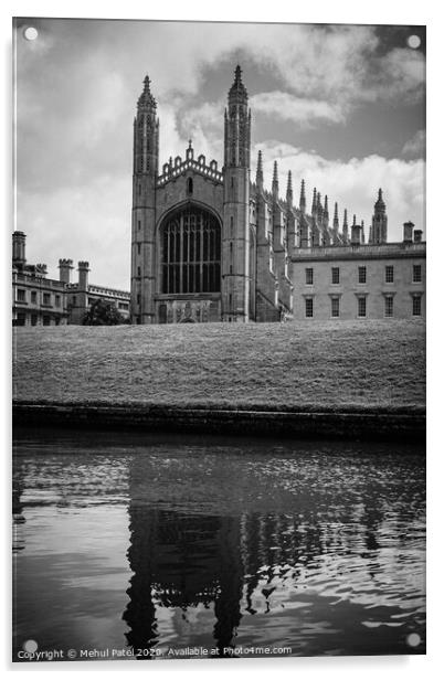 View of King's College Cambridge from the River Cam, Cambridge, England, UK Acrylic by Mehul Patel