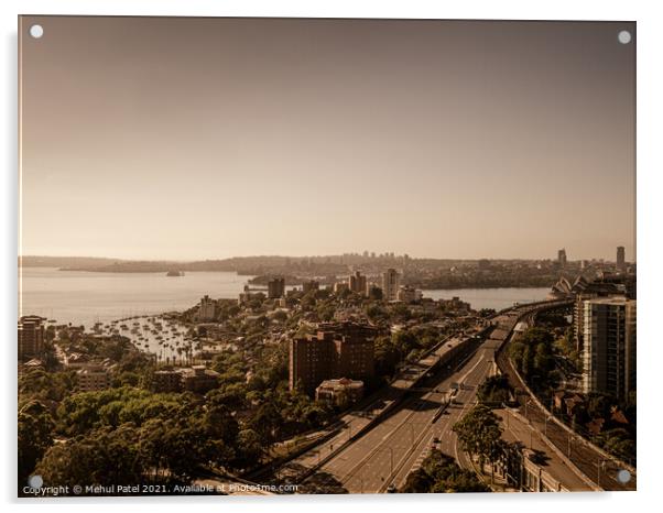 Early morning Sydney Harbour view from North Sydney, New South Wales, Australia Acrylic by Mehul Patel