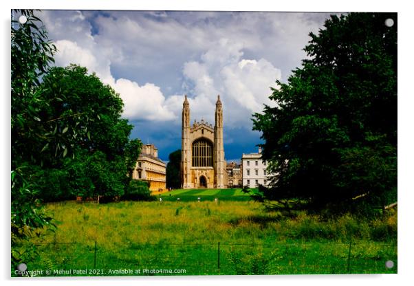 King's College Chapel, Cambridge, England, UK Acrylic by Mehul Patel