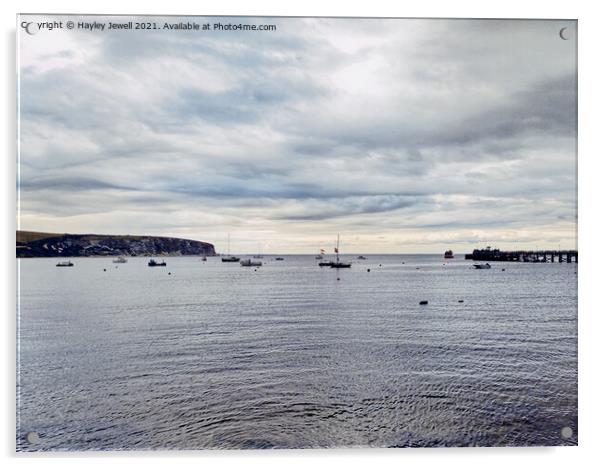 Swanage Bay Acrylic by Hayley Jewell