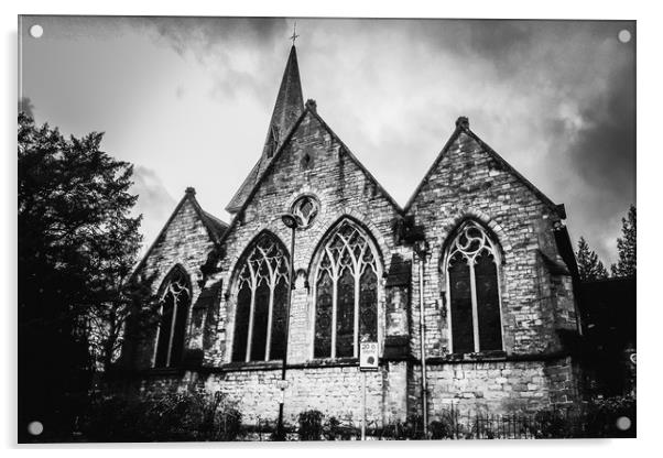 Highfield Church, Southampton Acrylic by Hayley Jewell