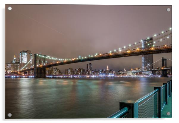 Brooklyn Bridge Acrylic by Scott Collier