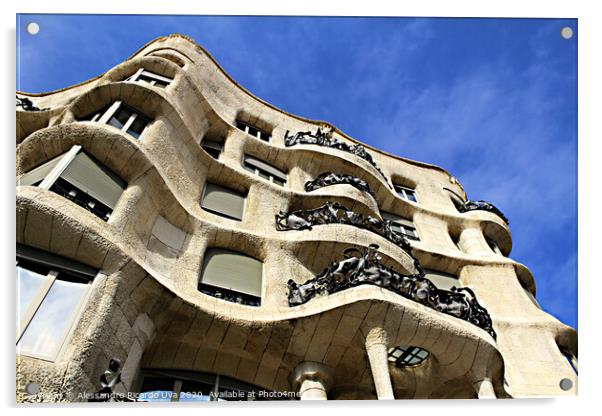 Casa Milà - Barcelona Acrylic by Alessandro Ricardo Uva