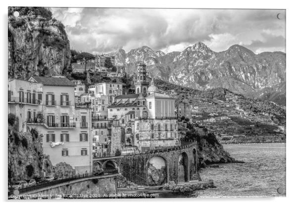 Amalfi Coast - Atrani Acrylic by Alessandro Ricardo Uva
