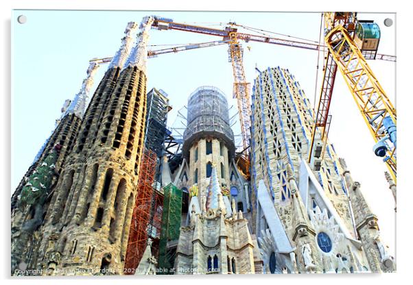 La Sagrada Família - Barcelona Acrylic by Alessandro Ricardo Uva