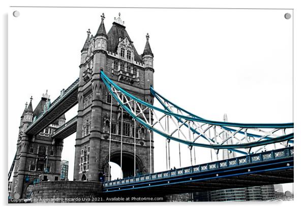 Tower Bridge Acrylic by Alessandro Ricardo Uva