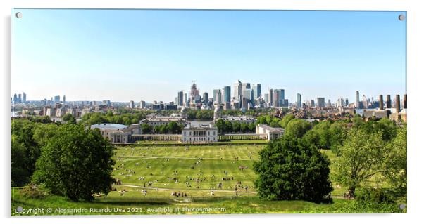 Greenwich Park - London skyline Acrylic by Alessandro Ricardo Uva