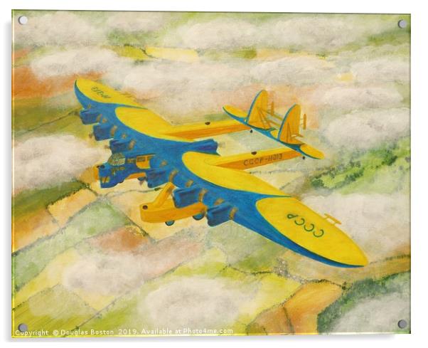 Kalinin K-7 of 1932 in flight Acrylic by Steve Boston
