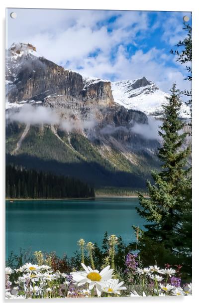 Emerald Lake, Alberta Acrylic by Brenda Belcher