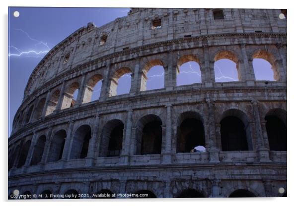 Colosseum Acrylic by M. J. Photography