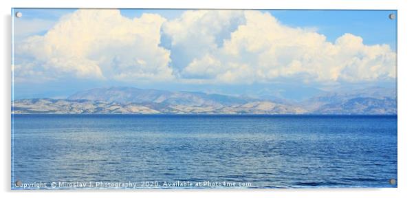 Crete is the largest and most populous of the Gree Acrylic by M. J. Photography