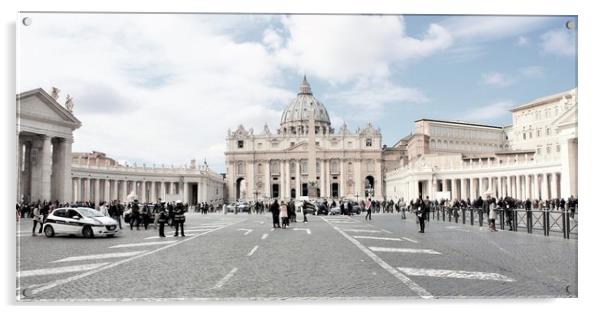 Vatican City, officially Vatican City State, is an Acrylic by M. J. Photography