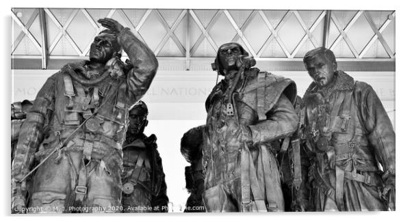 Bomber Command Memorial, London Acrylic by M. J. Photography
