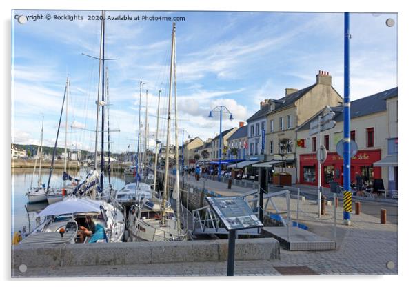 The French fishing port of Port en Bassin in Normandy Acrylic by Rocklights 