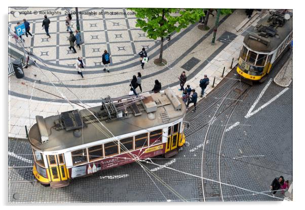 Tram in Lisbon Acrylic by Rocklights 