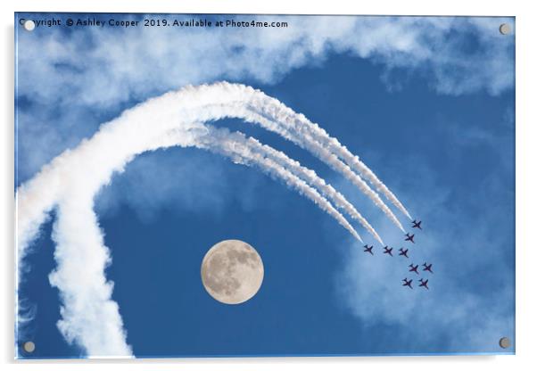 Moon flight. Acrylic by Ashley Cooper