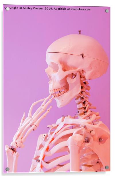 skeleton hand Acrylic by Ashley Cooper