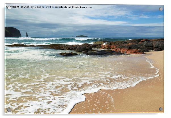 Sandwood Bay Acrylic by Ashley Cooper