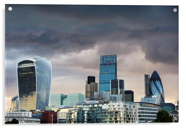 London City Acrylic by Ashley Cooper