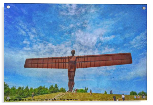 Angel of the North                  Acrylic by sue jenkins