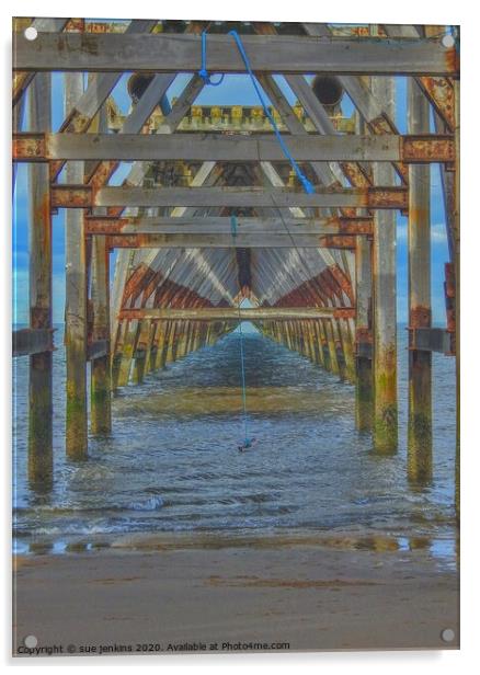 Steetley Pier, Hartlepool Acrylic by sue jenkins