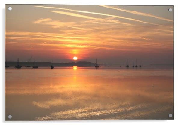 sunrise gillingham pier Acrylic by zoe knight