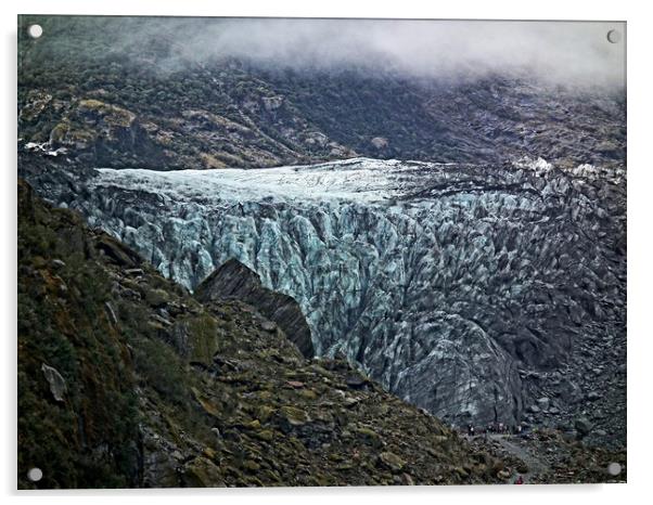 Fox glacier, New Zealand Acrylic by Martin Smith