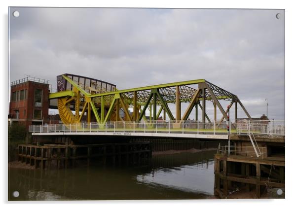 Drypool bridge, Kingston upon Hull Acrylic by Martin Smith