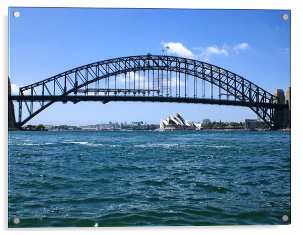Sydney Harbour bridge Acrylic by Martin Smith