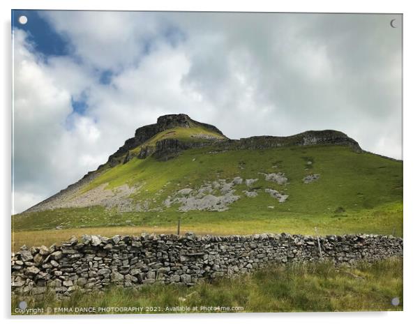 Pen-y-Ghent  Acrylic by EMMA DANCE PHOTOGRAPHY
