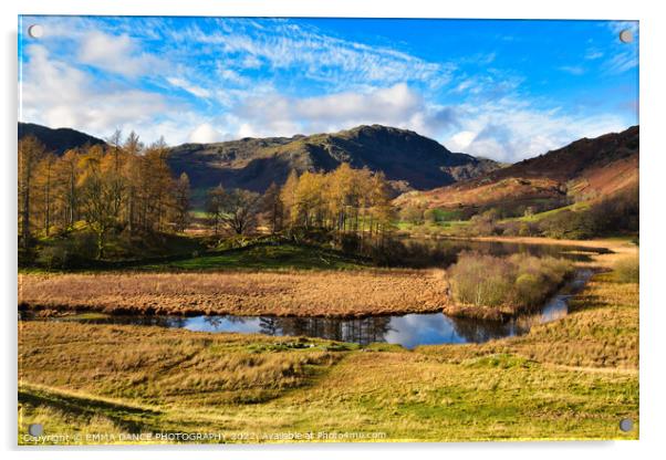 A view across Der Little Langdale Tarn towards the Acrylic by EMMA DANCE PHOTOGRAPHY