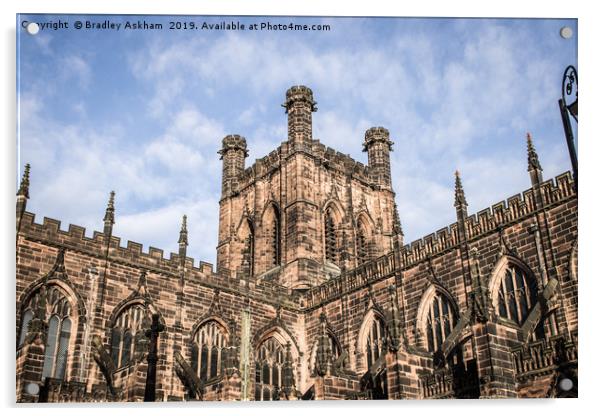 Chester Cathedral Acrylic by Bradley  Askham