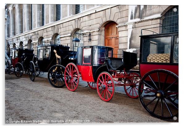 Old Coaches Acrylic by Karen Martin