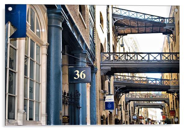 Shad Thames - London Acrylic by Karen Martin