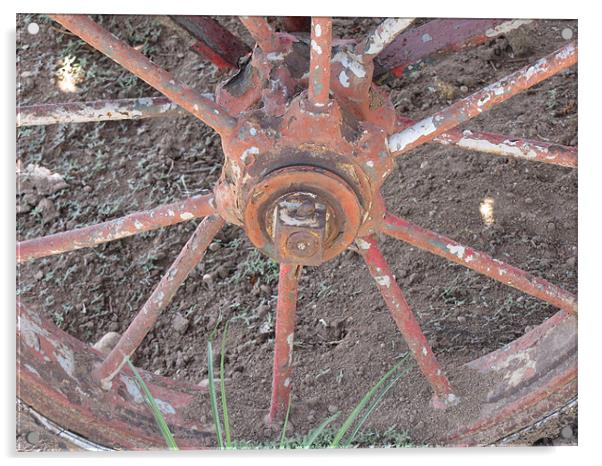 Iron wheel 1594 Acrylic by Don Brady