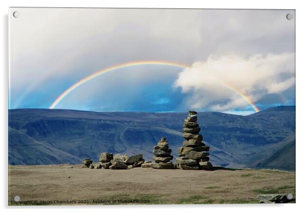 High Peak Rainbow  Acrylic by Alison Chambers