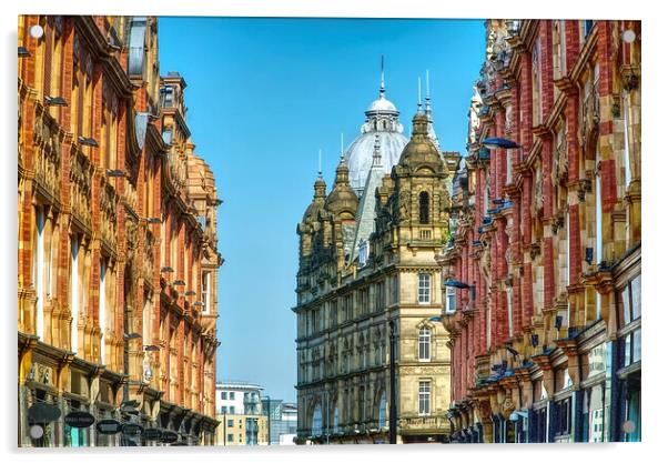 King Edward Street in Leeds Acrylic by Alison Chambers