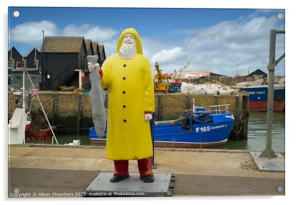 Whitstable Fisherman Acrylic by Alison Chambers