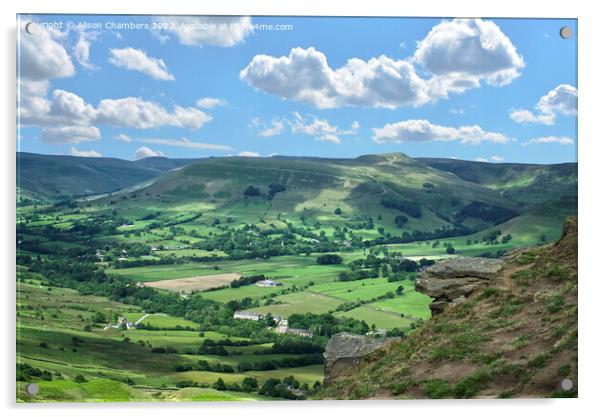  Vale Of Edale Acrylic by Alison Chambers