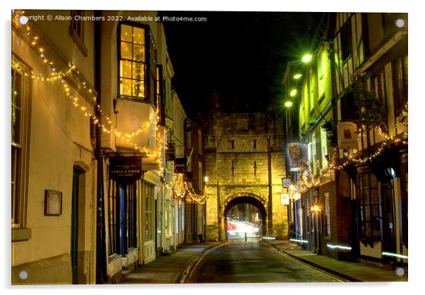 High Petergate York Acrylic by Alison Chambers