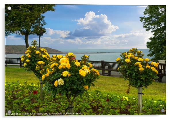 Filey  Acrylic by Alison Chambers