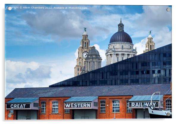 Liverpool Great Western Railway Acrylic by Alison Chambers