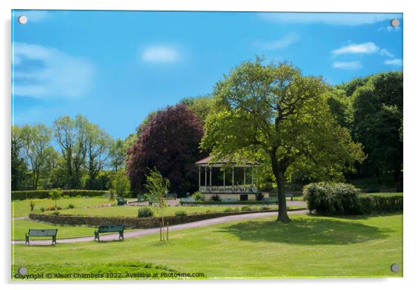 Elsecar Park Acrylic by Alison Chambers