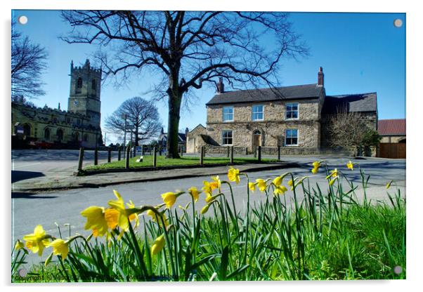 Barnburgh Doncaster  Acrylic by Alison Chambers